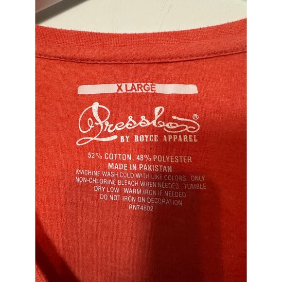 Clemson Football Size XL Stretch Women Official Tee White and Orange Tiger Paw - Picture 5 of 8